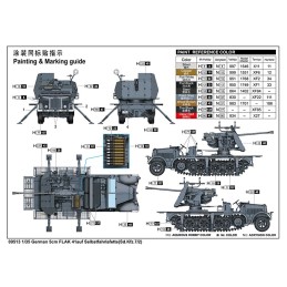 CARRO ANTIAEREO FLAKPANZER y FLAK-36/37 88 mm -Escala 1/35- Trumpeter 09531