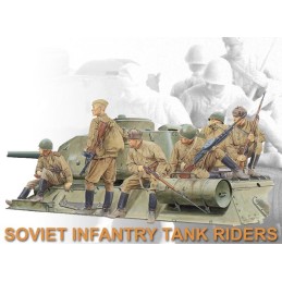 INFANTERIA SOVIETICA SOBRE CARRO -Escala 1/35- Dragon Models 6197