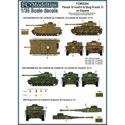 CALCAS PANZER IV Y STUG III EN ESPAÑA ESCALA 1/35