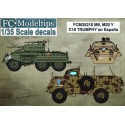 CALCAS M-8, M--20 Y TRUMPHY EN ESPAÑA ESCALA 1/35