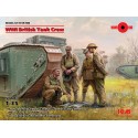 TRIPULACION DE CARROS BRITANICAS 1 Guerra Mundial -Escala 1/35- ICM 35708