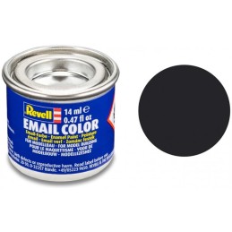 PINTURA ESMALTE NEGRO ALQUITRAN MATE 14 ml - Revel 32106