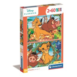 PUZZLE 2 X 60 PZAS EL REY LEON - CLEMENTONI 21604