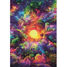 PUZZLE 500 Pzas. COLORBOOM PSYCLEDELIC JUNGLE - Clementoni 35518