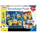 PUZZLE 3 X 49 PZS FUNNY MINIONS RAVENSBURGER 05082