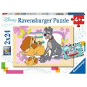 PUZZLE 2 X 24 PZS CACHORROS FAVORITOS DISNEY- RAVENSBURGER 05087