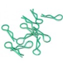 CLIPS CARROCERIA VERDES 1/10 10unidades HMRCP10G