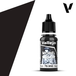 PINTURA ACRILICA NEGRO (17 ml) Nº169 FS37038 VALLEJO MODEL COLOR