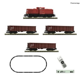 SET INICIO DIGITAL LOCOMOTORA DIESEL SERIE 204 & VAGONES MERCANCIAS (DB) -Escala N / 1/160- Fleischmann 5170005