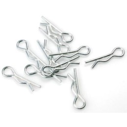 CLIPS CARROCERIA PLATA 1/8 10 UNIDADES HMRCP18S