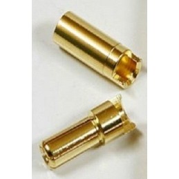 CONECTOR ORO 5 mm Macho / Hembra