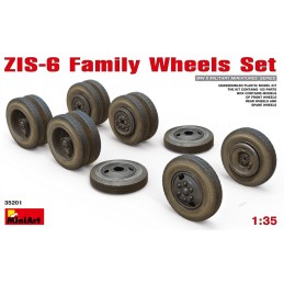 SET RUEDAS CAMIONES FAMILIA ZIS-6 -Escala 1/35- MiniArt 35201