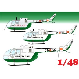 CALCAS MBB BO-105 Bolkow GUARDIA CIVIL -Escala 1/48- Series Españolas 3648