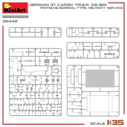 CAMION OPEL BLITZ 3,5t CARGA 3,6-36S Pritsche-Normal -Escala 1/35- MiniArt Models 35442