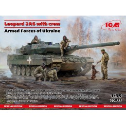 CARRO DE COMBATE LEOPARD 2 A6 & TRIPULACION UKRANIANA -Escala 1/35- ICM 35013