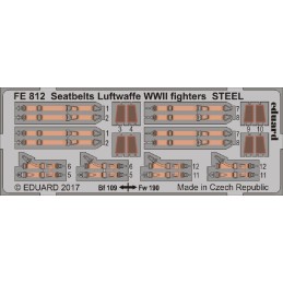 CINTURONES SEGURIDAD CAZAS LUFTWAFFE -Escala 1/48- Eduard FE812