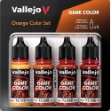 SET PINTURA ACRILICA NARANJAS GAME COLOR 4 x 18 ml - Acrilicos Vallejo 72381