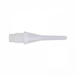 PUNTAS DARDOS PLASTICO BLANCO 2BA 18,3mm (100 unidades)