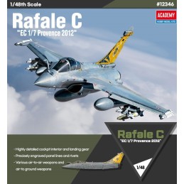 DASSAULT RAFALE C "EC 1/7 PROVENCE 2012" -Escala 1/48- Academy 12346