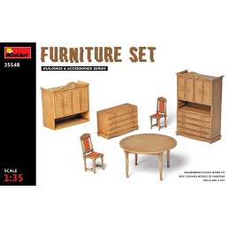 SET DE MUEBLES MADERA -Escala 1/35- MiniArt 35548