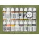 SET 16 COLORES TIERRA (17ml) MODEL COLOR ACRYLICOS VALLEJO 70141