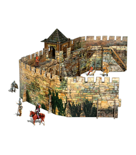 Kit de construcción de cartón Muralla de la fortaleza