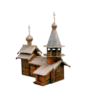 Kit de construcción de cartón Capilla del Arcángel Miguel (Rusia)