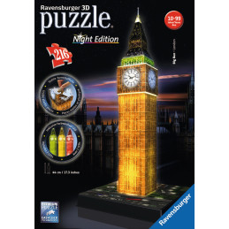 PUZZLE 3D 216 pzas. BIG BEN - Night Edition RAVENSBURGER 12588