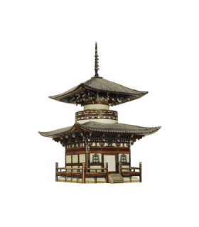 Kit de construcción de cartón Templo de Honpo-Ji (Japón)