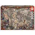 PUZZLE 2000 PZS MAPA PIRATA - EDUCA 18008