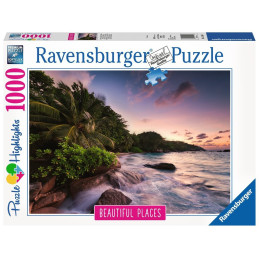 PUZZLE 1000 Pzas ISLA DE PRASLIN EN SEYCHELLES (500 x 700 mm) - Ravensburguer 15156