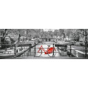 PUZZLE 1000 PZS PANORAMA AMSTERDAM BICYCLE - CLEMENTONI 39440