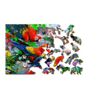 Puzle de 500 piezas: Isla de los loros WOODEN JIGSAW PUZZLE 0076