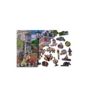 Puzle de 500 piezas: Calle principal WOODEN JIGSAW PUZZLE 0436