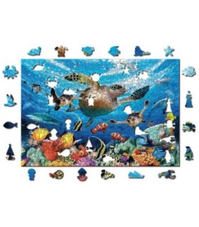 Puzle de 500 piezas: Vida del océano WOODEN JIGSAW PUZZLE 1056