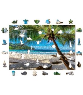 Puzle de 500 piezas: Playa paradise Island WOODEN JIGSAW PUZZLE 1216