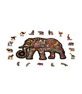 Puzle de 500 piezas: Elefante mágico WOODEN JIGSAW PUZZLE 0370