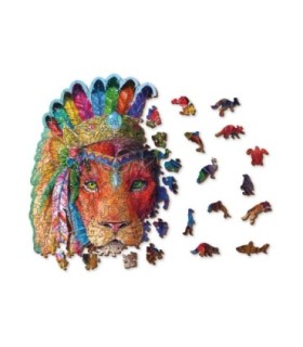 Puzle de 500 piezas: Leon mistico WOODEN JIGSAW PUZZLE 0950