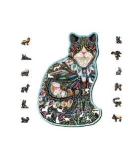 Puzle de 500 piezas: El gato joyado WOODEN JIGSAW PUZZLE 1530