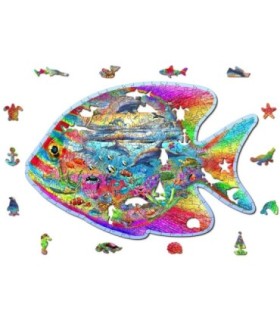 Puzle de 500 piezas: Pescado mágico WOODEN JIGSAW PUZZLE 1570