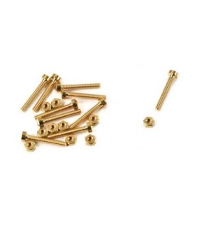 Tornillos de latón con tuerca M2 x 14mm Amati 4960/14 (10 unidades)