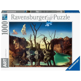 PUZZLE 1000 PZS DALI CISNES REFLEJANDO ELEFANTES - RAVENSBURGER 17180