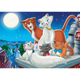 PUZZLE 2 x 20 pzas LOS ARISTOGATOS y LA DAMA Y EL VAGABUNDO -Clementoni 24764