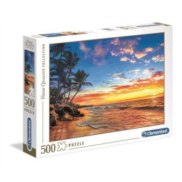 PUZZLE 500 pzs PARADISE BEACH 490 x 360 mm - Clementoni 35058