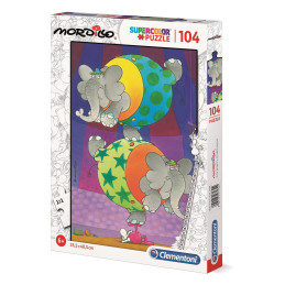 PUZZLE 104 pzs THE BALANCE, Mordillo 335 x 485 mm - Clementoni 27134