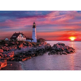 PUZZLE 500 pzs PORTLAND HEAD LIGHT (490 x 360 mm) - Clementoni 35049