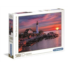 PUZZLE 500 pzs PORTLAND HEAD LIGHT 490 x 360 mm - Clementoni 35049