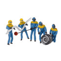 SET DE FIGURAS DE MECANICOS AZUL AMARILLO - ESCALA 1/32 - CARRERA 20021132