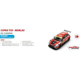 SEAT CUPRA LEON COMPETICION-MONLAU -Escala 1/32- Scalextric U10425S300