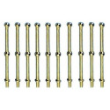 CANDELERO LATON 10MM 2 AGUJEROS (10 UNIDADES)